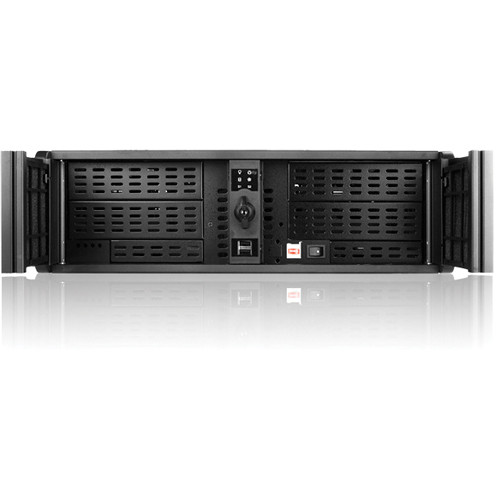 iStarUSA D-300L 3U High Performance Rackmount Chassis (Black Bezel)