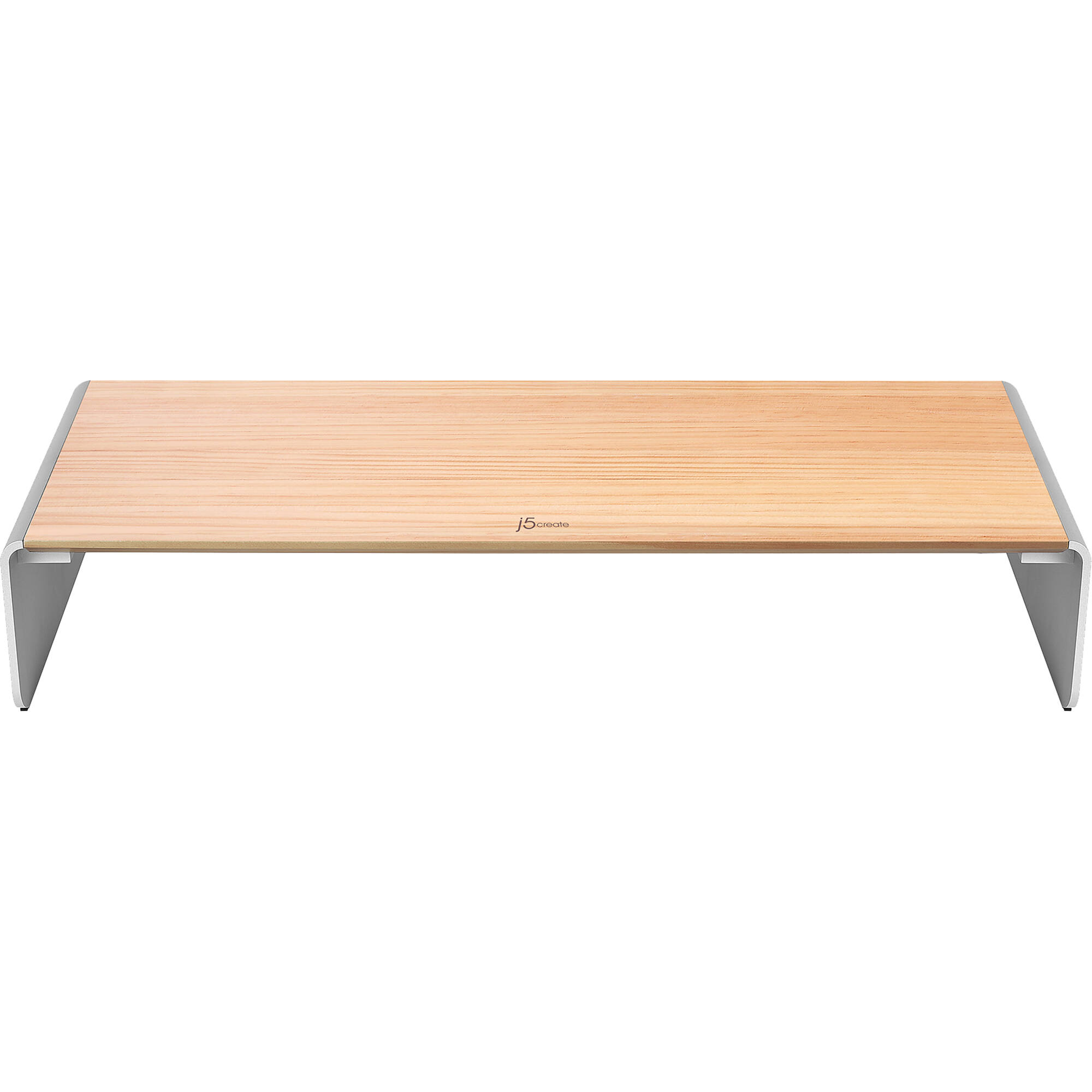 j5create Wood Monitor Stand with Docking Station
