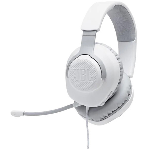 JBL Quantum 100 Wired Over-Ear Gaming Headset (White)