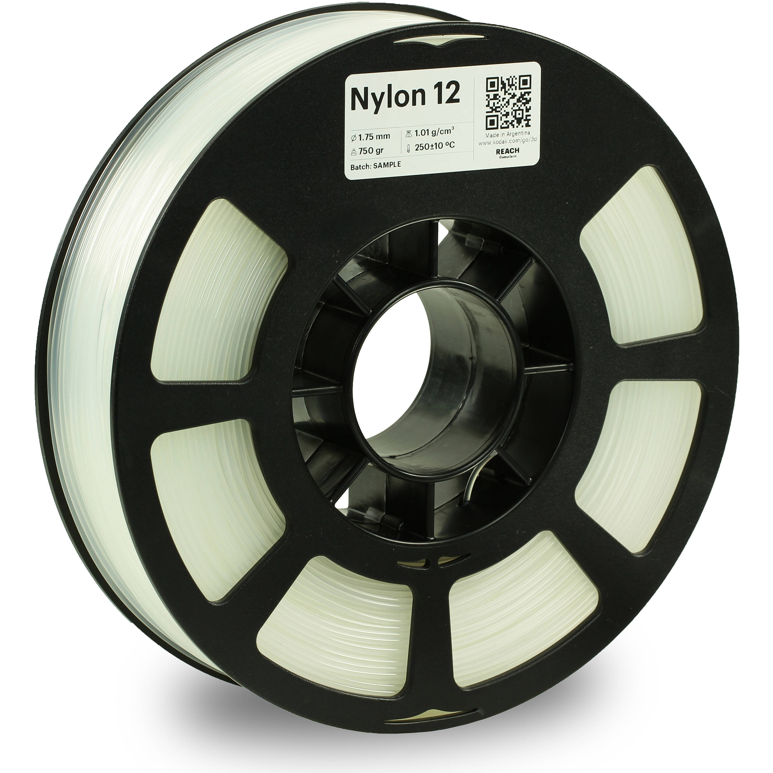 Kodak 1.75mm Nylon 12 Filament (750g, Natural)