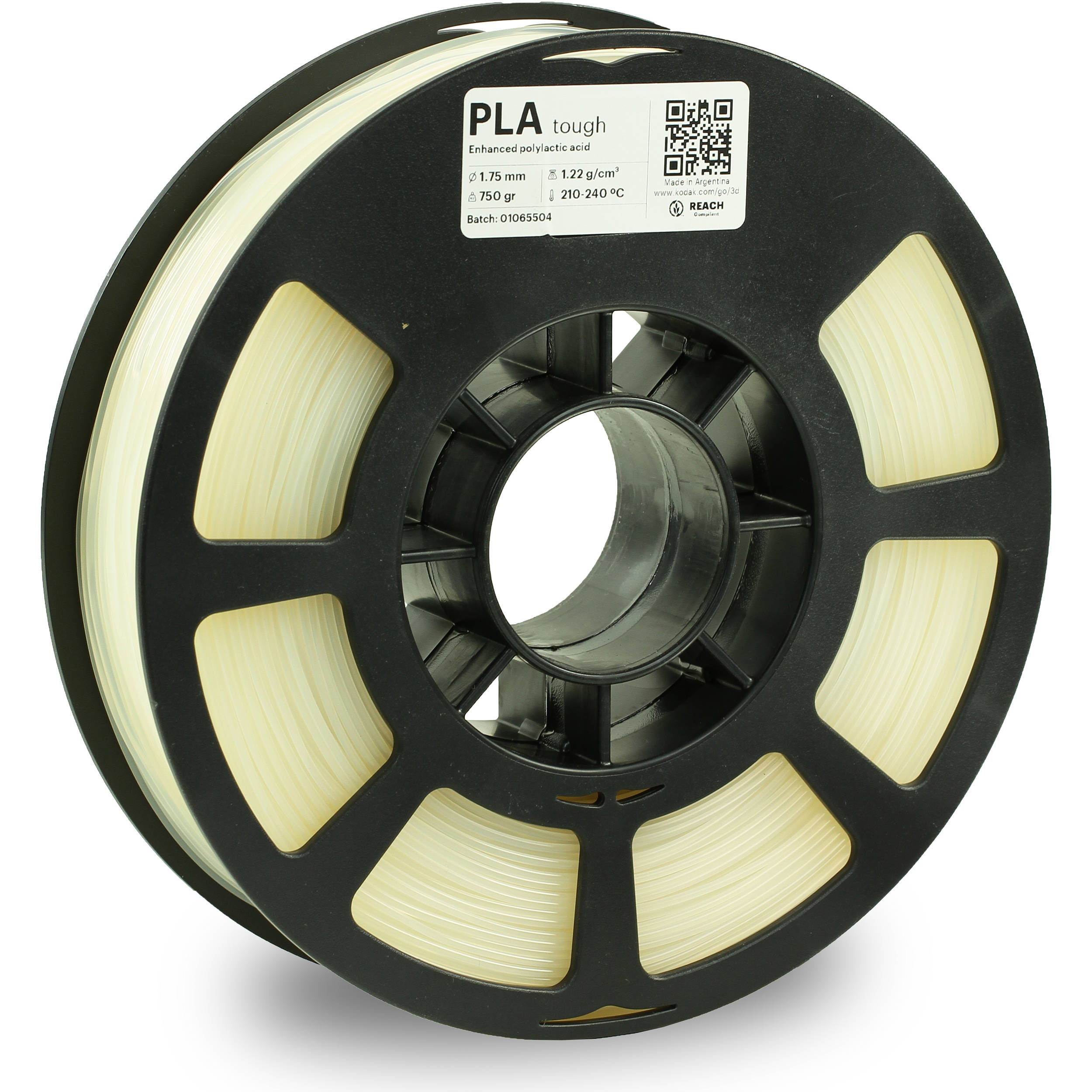 Kodak 1.75mm PLA Tough Filament (750g, Natural)