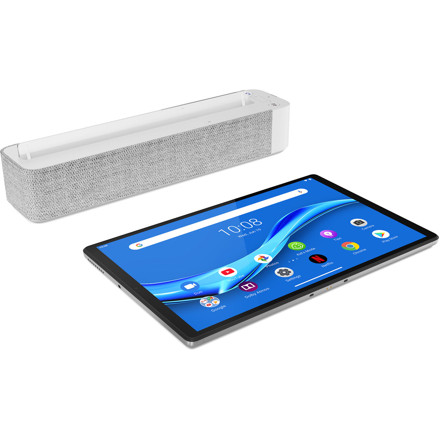 Lenovo 10.3" Smart Tab M10 FHD Plus 64GB Tablet with Alexa Smart Dock (Wi-Fi, 2nd Gen, Platinum Grey)