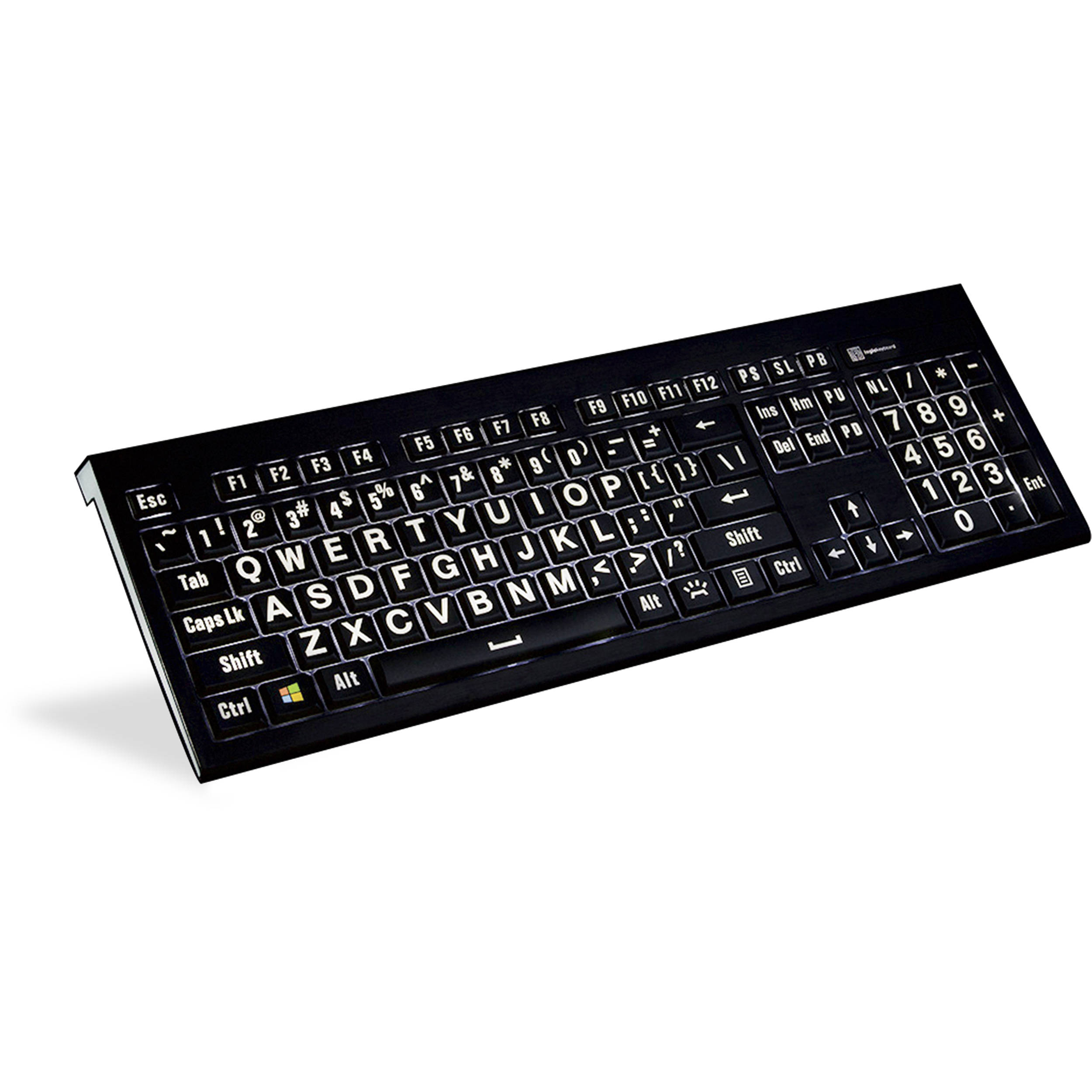 LogicKeyboard Largeprint PC Backlit Astra American English Keyboard