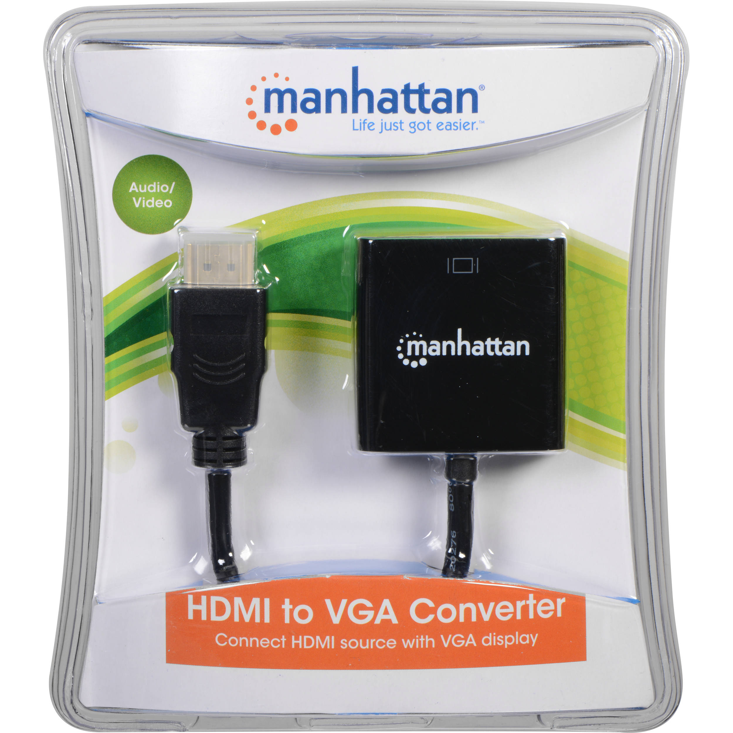 Manhattan HDMI to VGA Converter (Black)