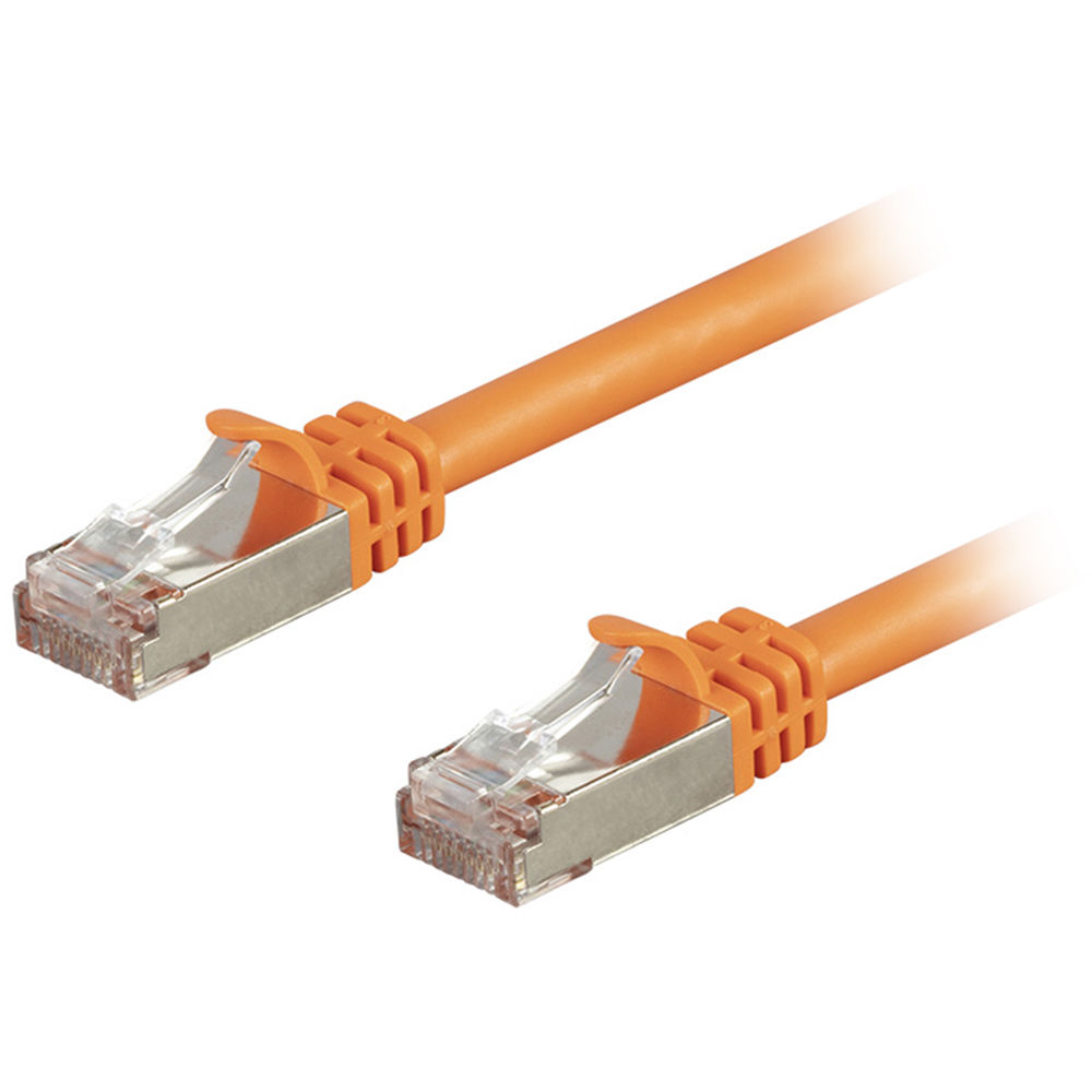 Monoprice Entegrade Cat7 S/FTP Double-Shielded Ethernet Patch Cable (10', Orange)