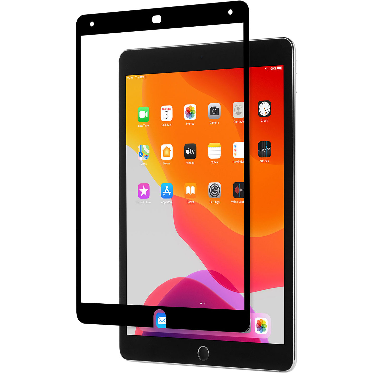 Moshi iVisor AG Washable Screen Protector for iPad (Black, Clear Matte)