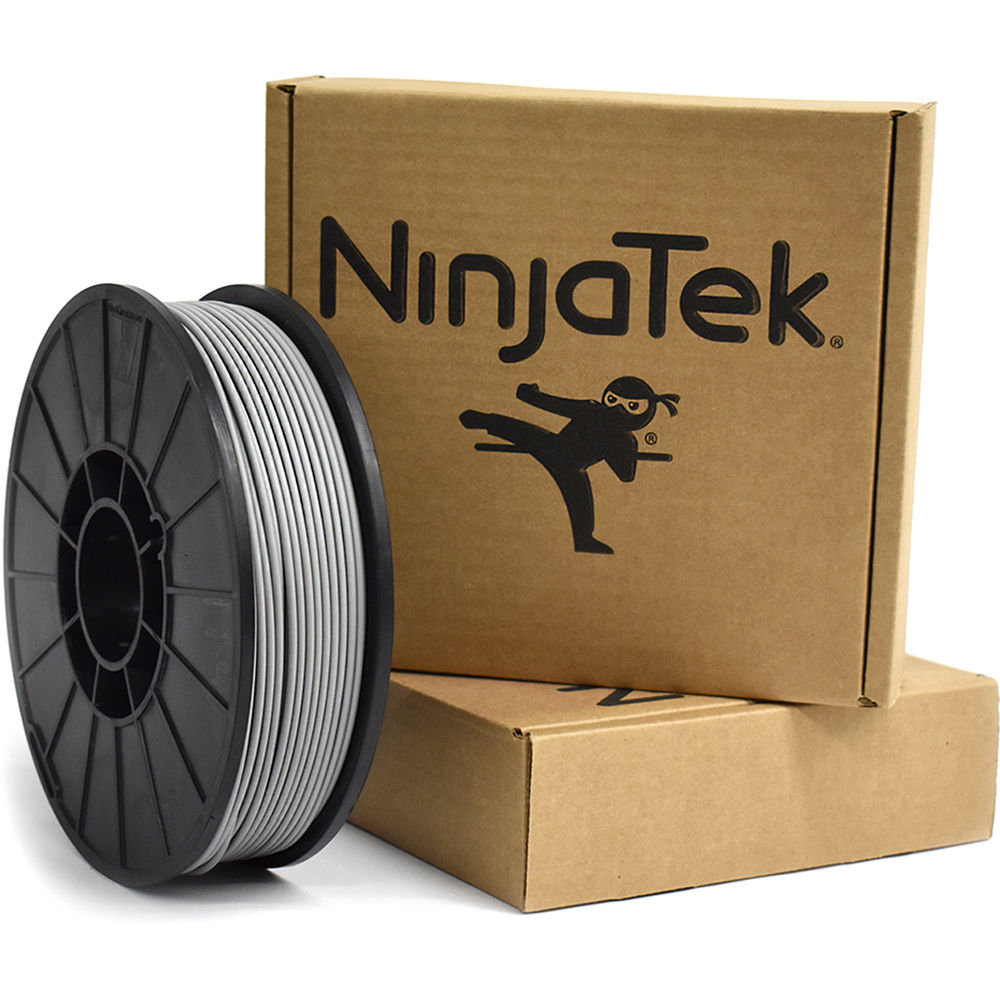 NinjaTek Armadillo 3mm 75D TPU Nylon Alternative Filament (1kg, Steel)