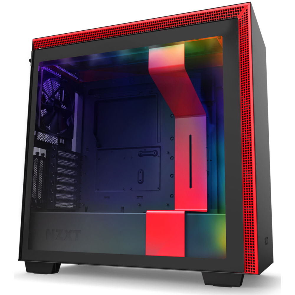 NZXT H710i Mid-Tower Case (Matte Black/Red)