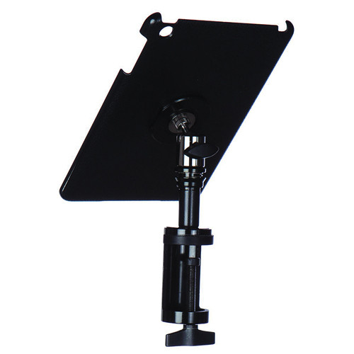 On-Stage Quick Disconnect Table Edge Tablet Mounting System with Snap-On Cover for iPad Mini (Black)