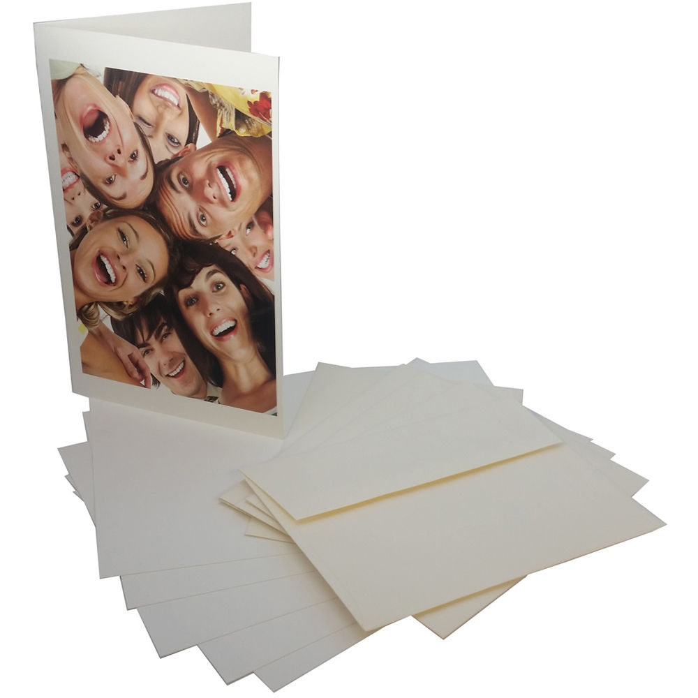 Premier Imaging PremierArt Smooth Hot Press 205gsm Greeting Cards (100 Scored Cards, 10 x 7")