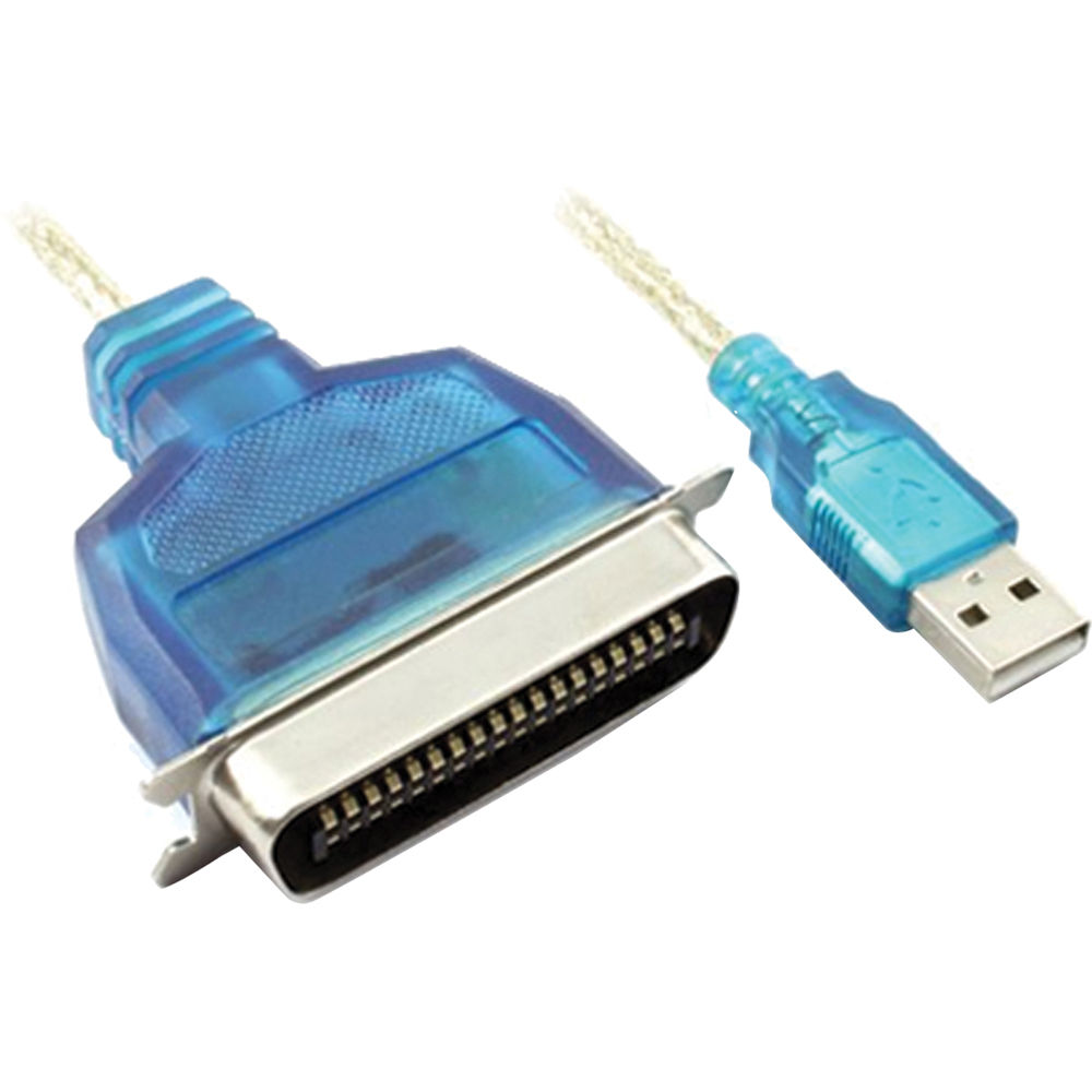 Prudent Way 6' Male USB to Male Parallel Printer Cable