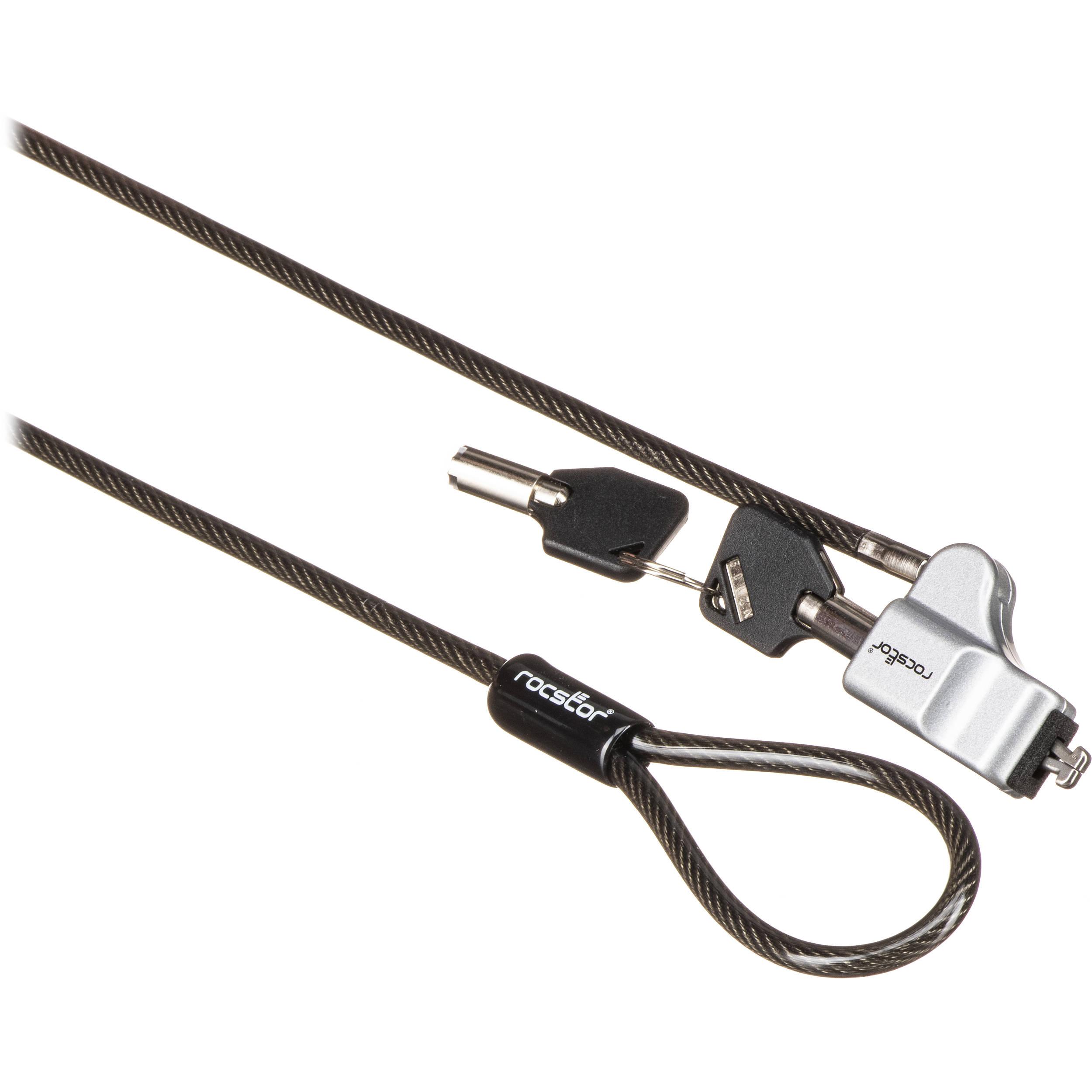 Rocstor Rocbolt C21 Security Cable with Key Lock & Keys for Ultrathin Laptops