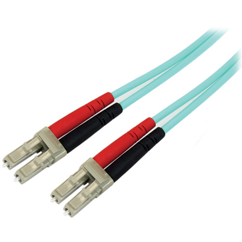 StarTech 6.6' (2m) 10 Gb Multimode 50/125 Duplex LSZH Fiber Patch Cable LC - LC