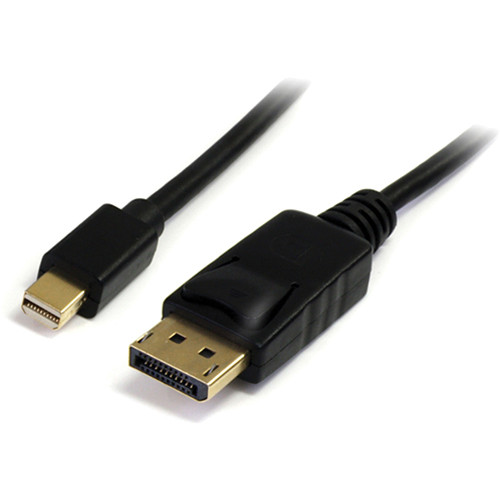 StarTech Mini DisplayPort Male to DisplayPort Male Cable (6', Black)