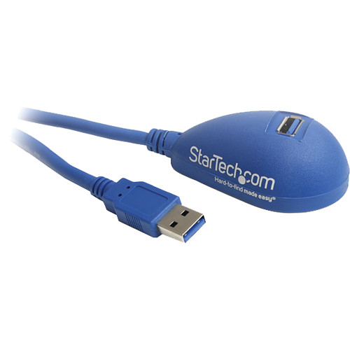 StarTech Male to Female Desktop SuperSpeed USB 3.0 A to A Extension Cable (Blue, 5')