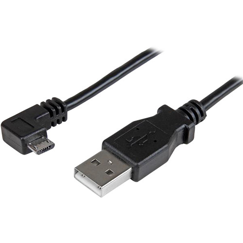 StarTech Right-Angle Micro-USB to USB Charge & Sync Cable (6')