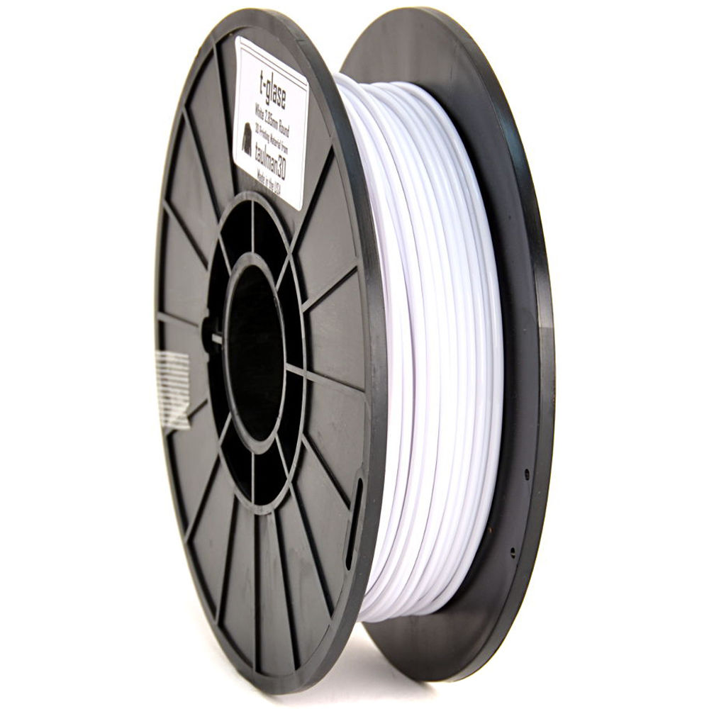 taulman3D 2.85mm t-glase Filament (White, 0.5kg, 512')