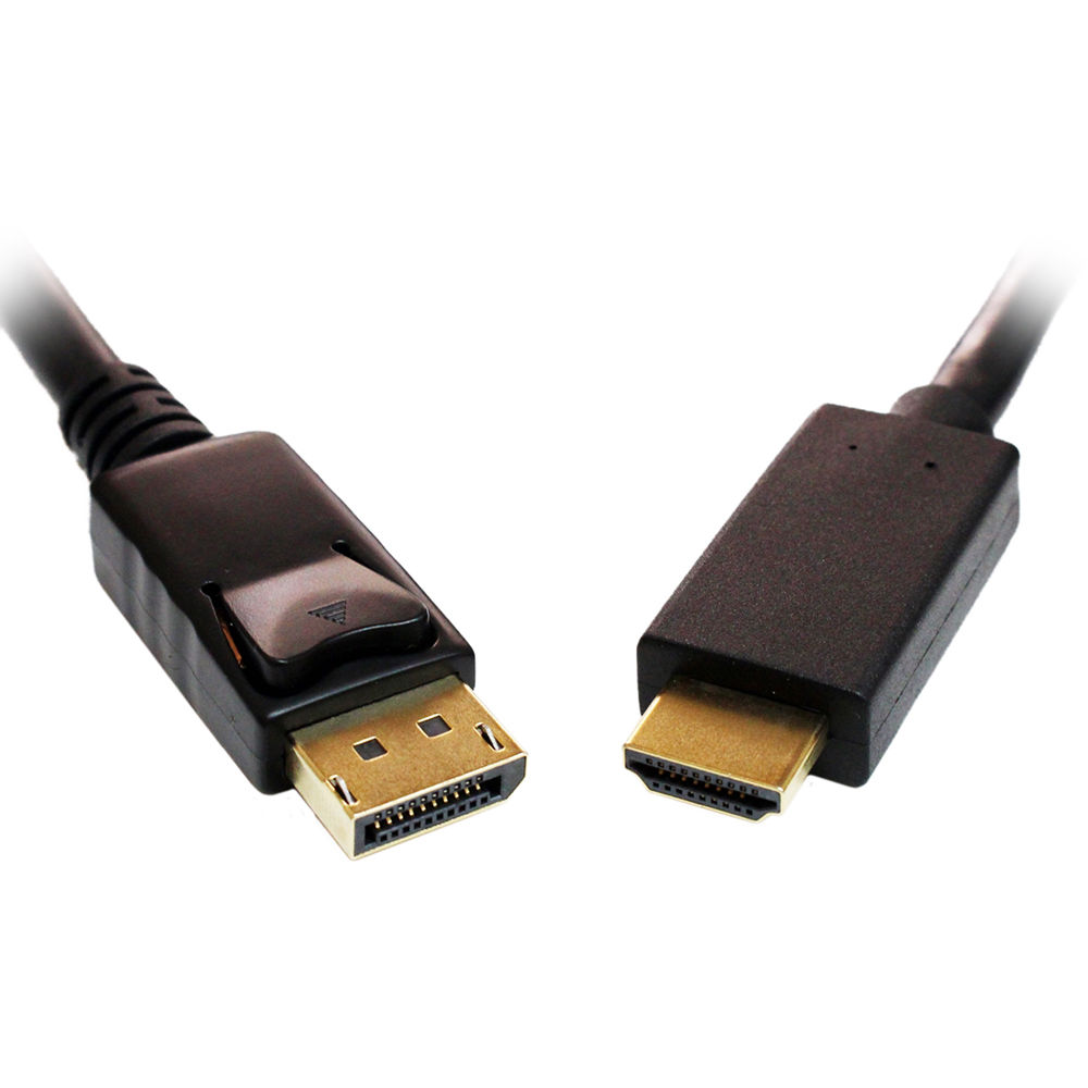 Tera Grand DisplayPort Male to HDMI Male Cable (10')