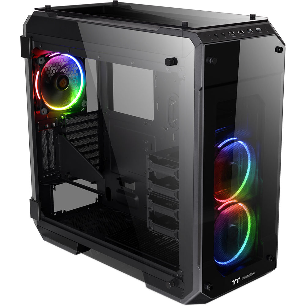 Thermaltake View 71 Tempered Glass Edition Full-Tower Case (Black, RGB LEDs)