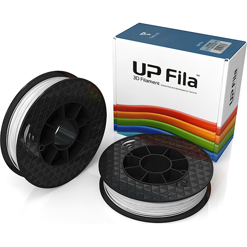 Tiertime UP Fila PLA Filaments (White, 2 x 500g Rolls)