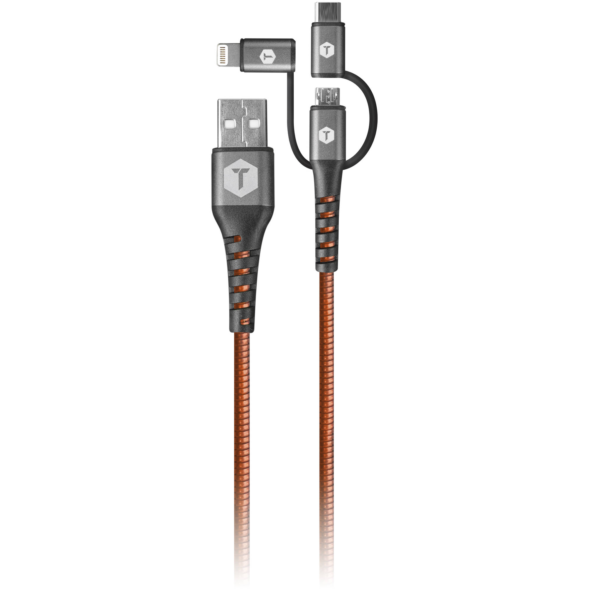 ToughTested 3-In-1 Armor Flex USB Cable (4')