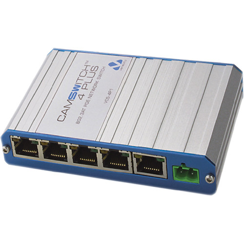 Veracity CAMSWITCH Plus 4+1 Port 802.3at PoE Network Switch