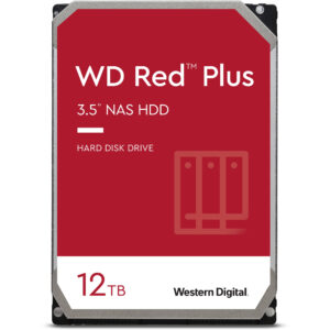 WD 12TB Red Plus 7200 rpm SATA III 3.5" Internal NAS HDD (CMR)