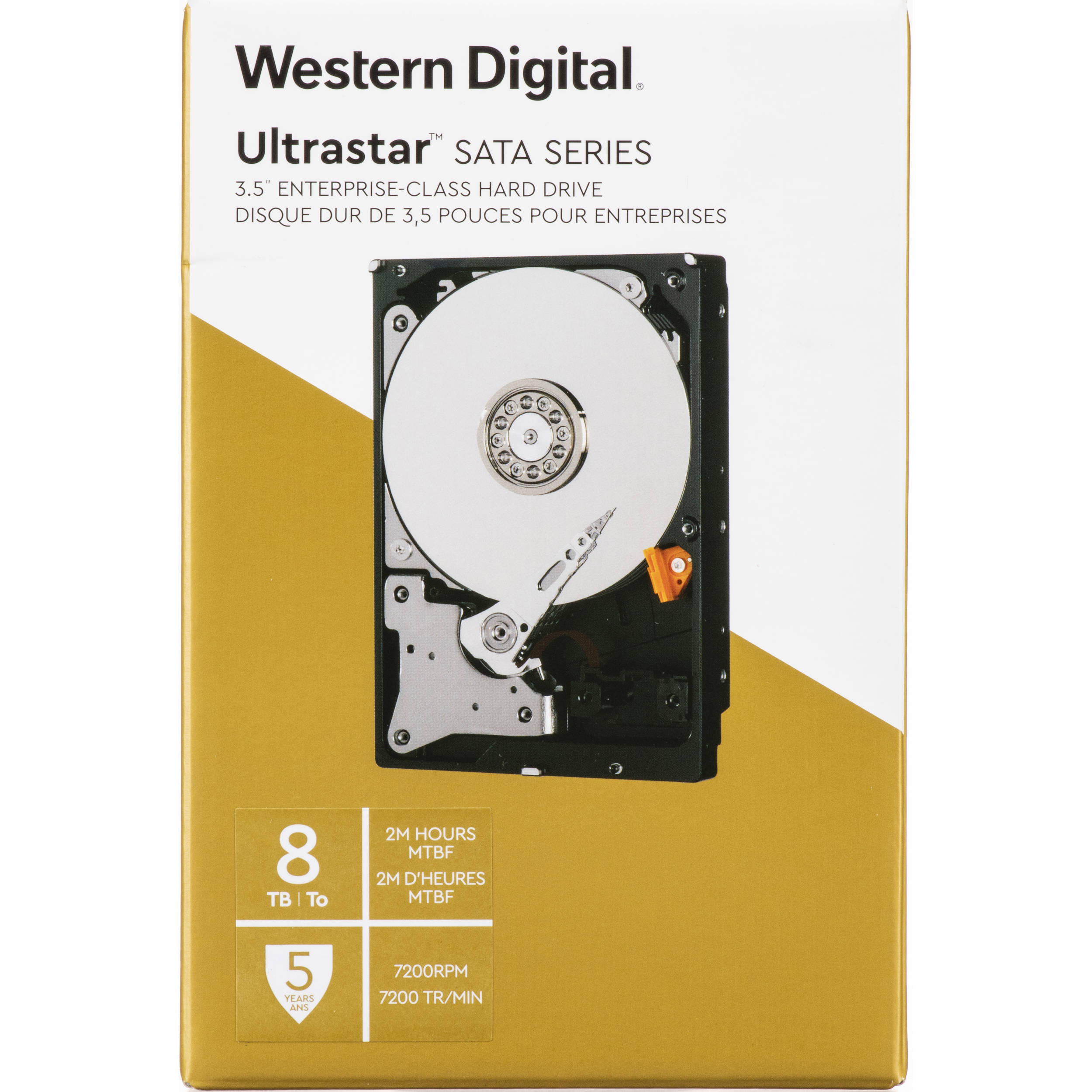 WD 8TB Ultrastar 7200 rpm SATA 3.5" Internal Data Center HDD (Retail)