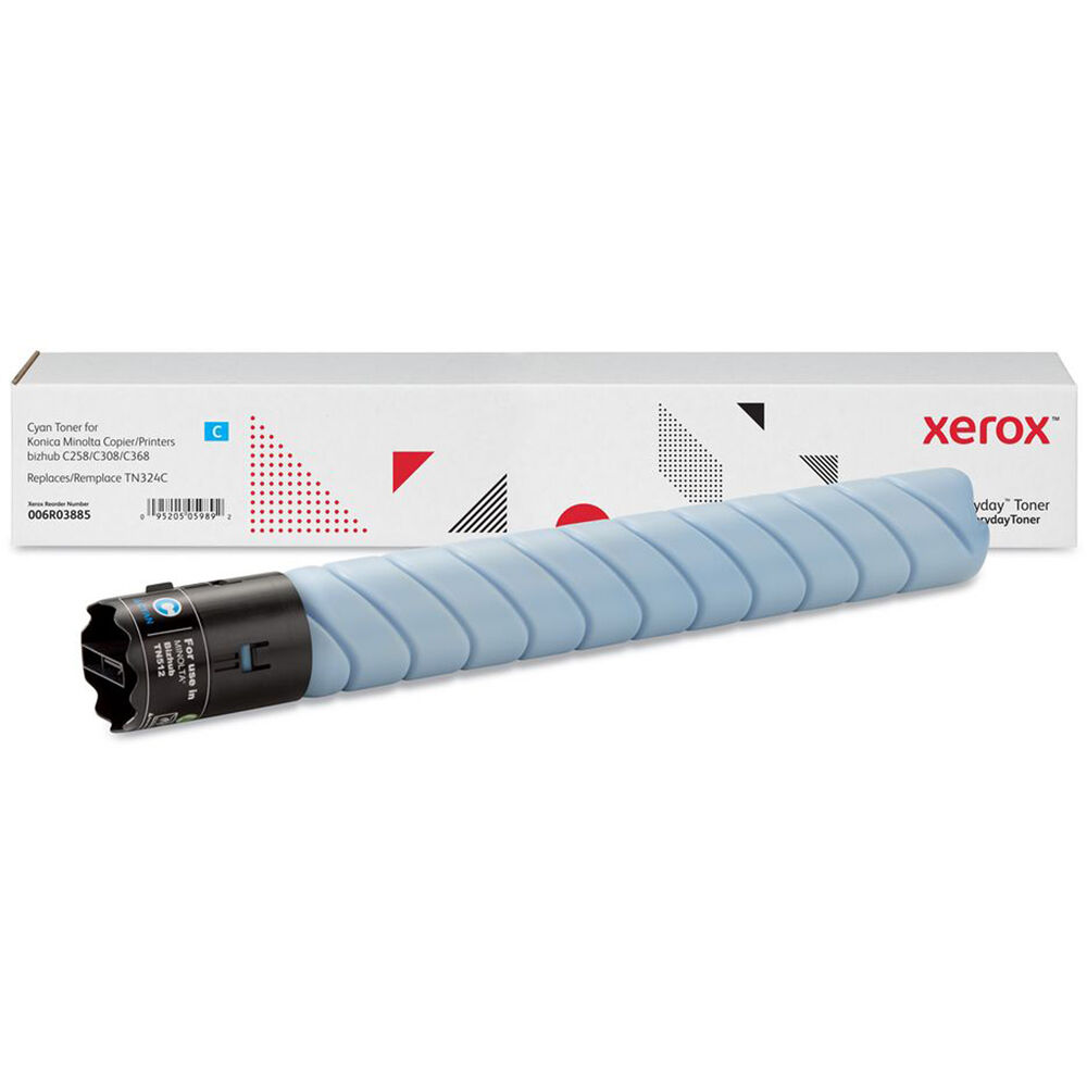 Xerox Cyan Toner Cartridge for Konica Minolta Bizhub C258, C308 & C368 Multifunction Printers
