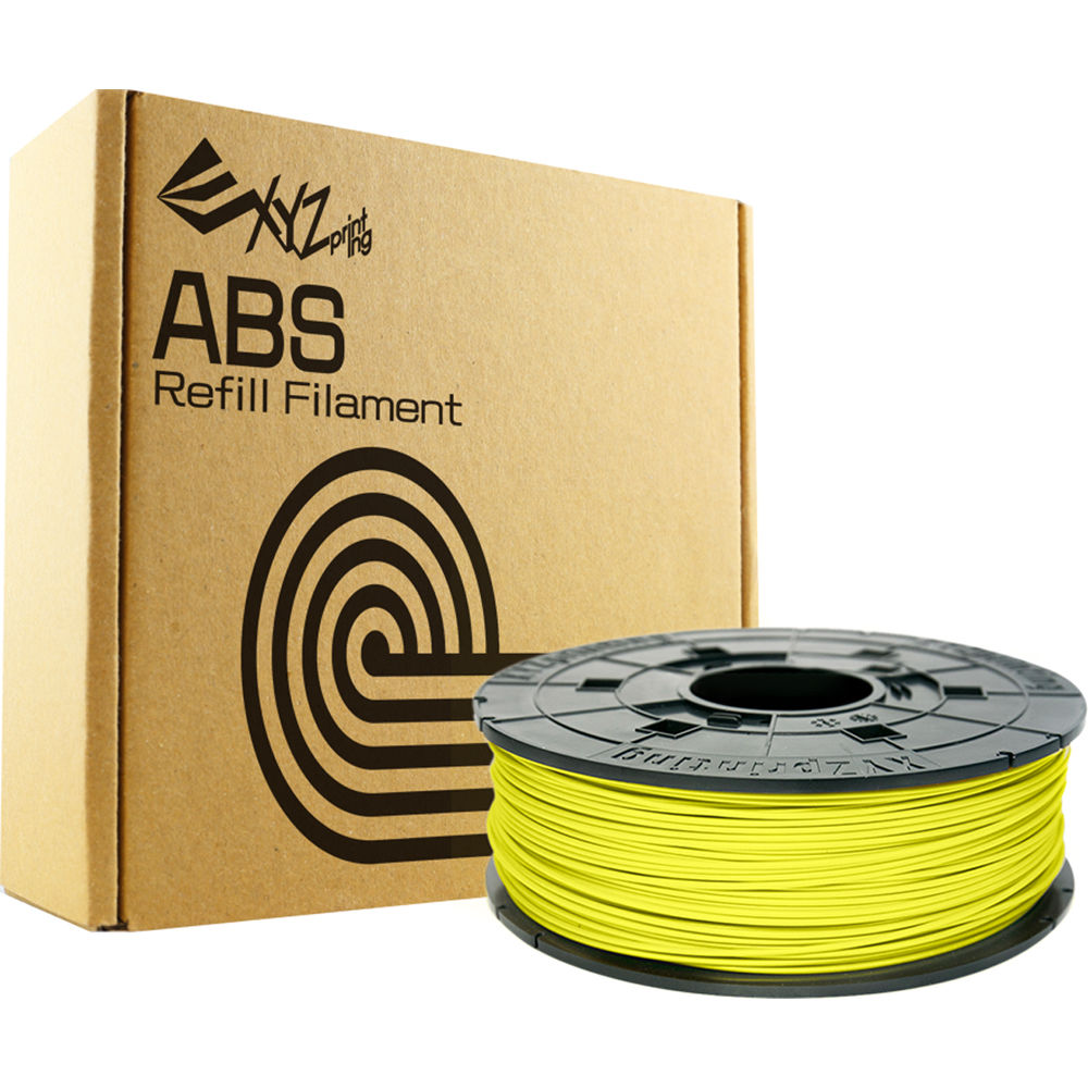 XYZprinting 1.75mm ABS Refill Filament (600g, Neon Yellow)