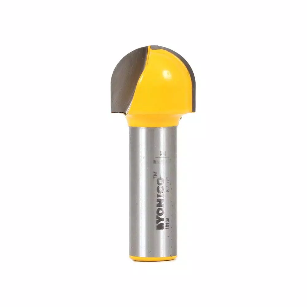 Yonico 7/8 in. Dia Carbide Tipped Core Box 1/2 in. Shank Router Bit