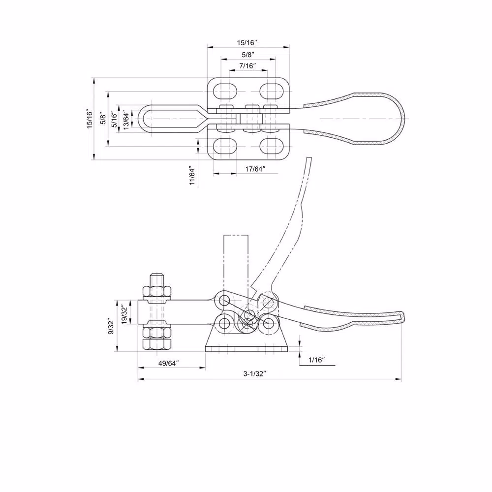 Yost 30110 Small Toggle Clamp (4-Piece)